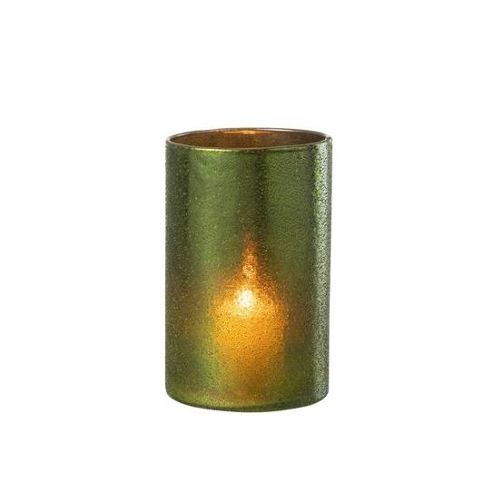 Photophore Miroir en Verre "Anton" 12cm Vert - Image 2