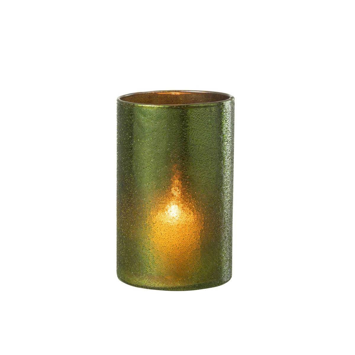 Photophore Miroir en Verre "Anton" 12cm Vert - Image 2