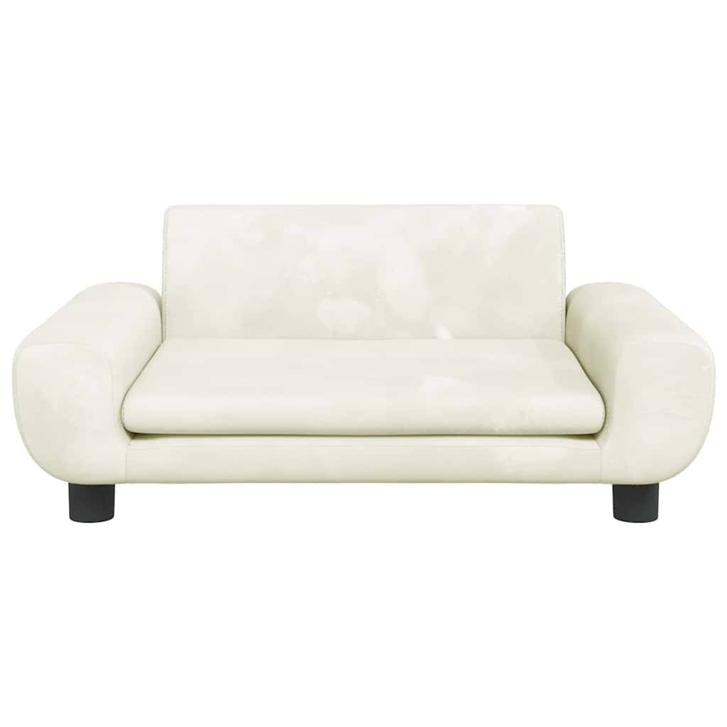 Vidaxl - Lit pour chien crème 70x45x33 cm velours vidaXL 171994 - Image 8