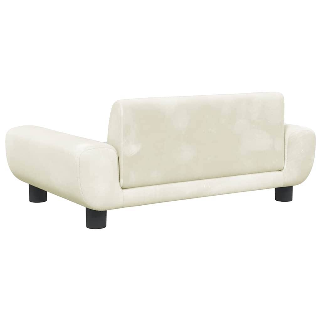 Vidaxl - Lit pour chien crème 70x45x33 cm velours vidaXL 171994 - Image 6