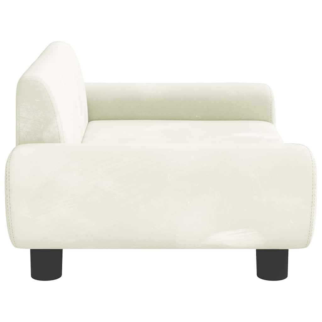 Vidaxl - Lit pour chien crème 70x45x33 cm velours vidaXL 171994 - Image 5