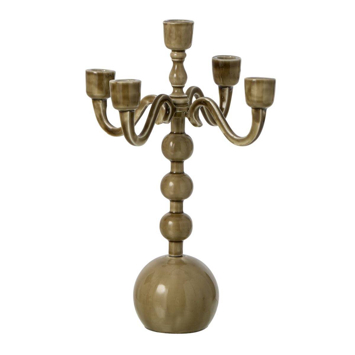 J-Line - Chandelier 5 Branches "Kaya" 35cm Vert - Image 1
