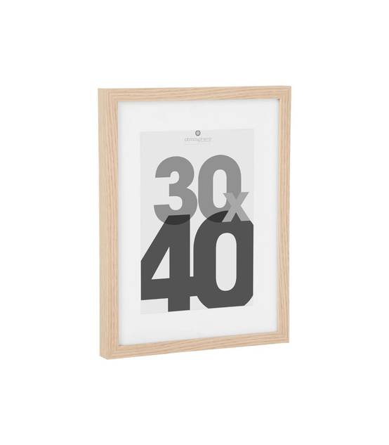 Cadre photo en Bois Naturel pour Photo 30 x 40 cm - Image 2