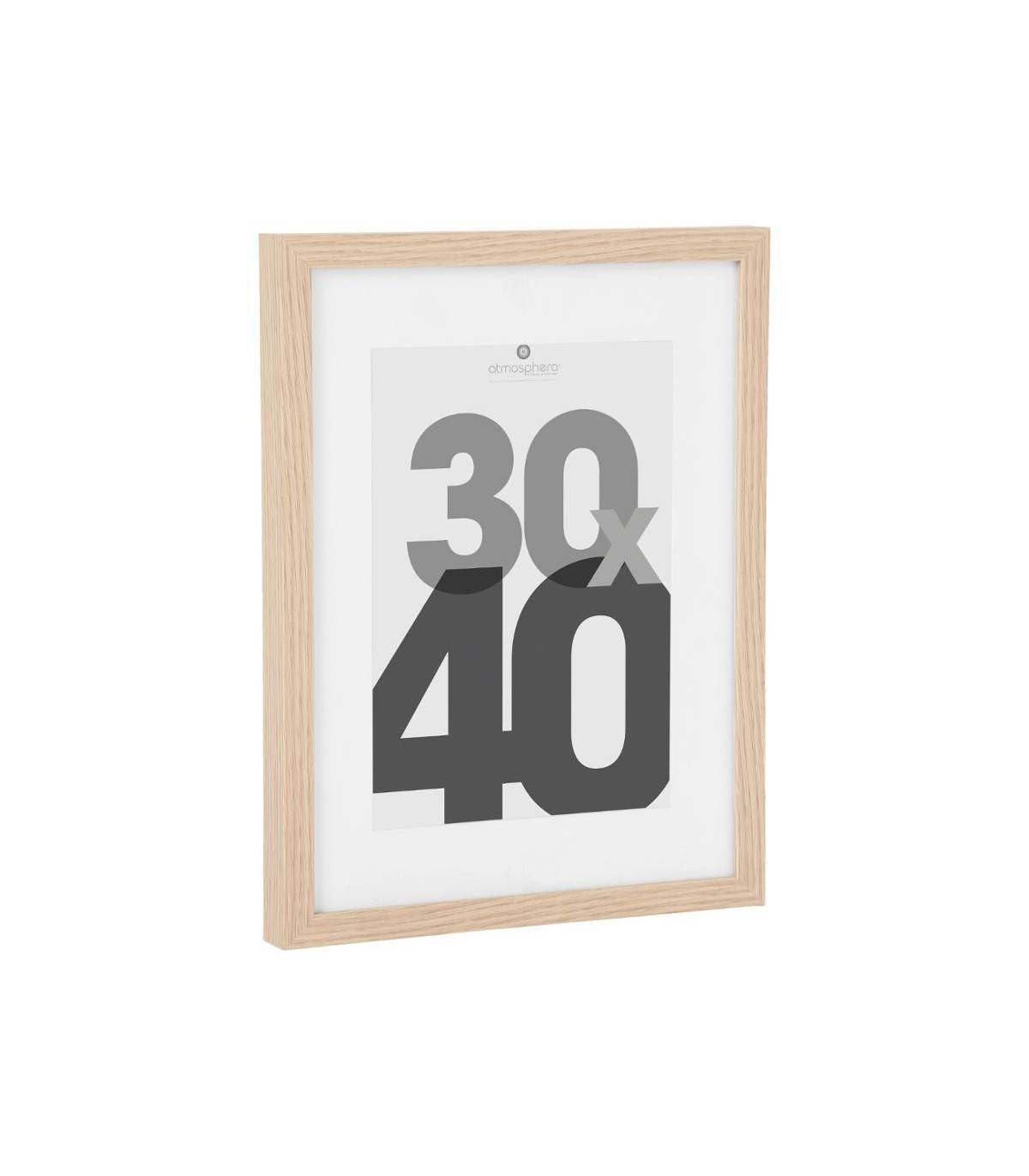 Cadre photo en Bois Naturel pour Photo 30 x 40 cm - Image 2