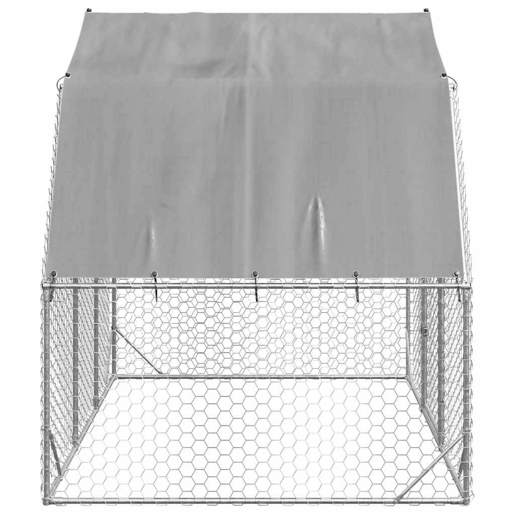 Poulailler acier argent 2,5 x 2 x 2,25 m - Prolenta premium p3130.2 - Image 4