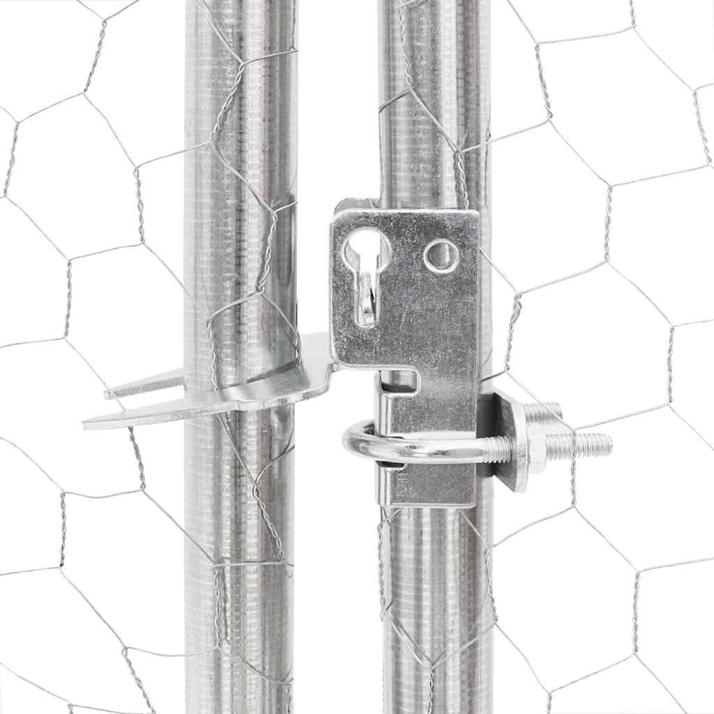 Poulailler acier argent  2,5 x 2 x 2,25 m  - Prolenta premium p3130.2 - Image 7