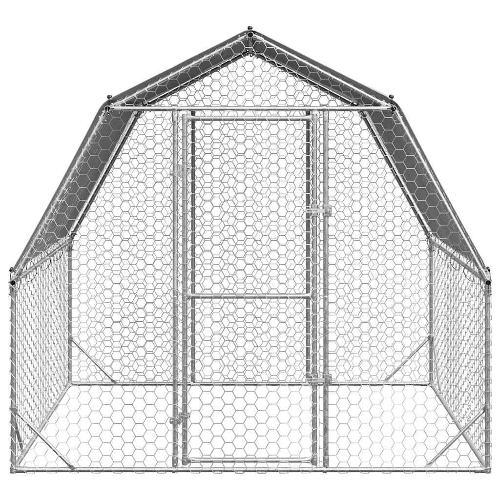 Poulailler acier argent  2,5 x 2 x 2,25 m  - Prolenta premium p3130.2 - Image 3