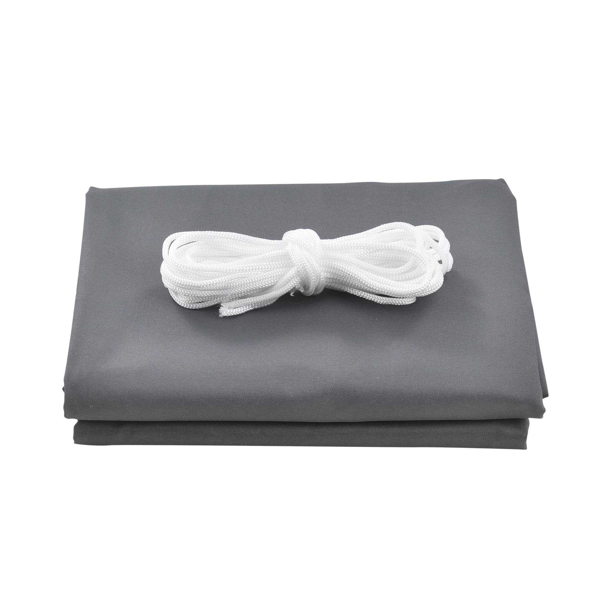 Voile d'Ombrage Lerma Carrée Gris Foncé 2 x 2 m [en.casa] - Image 2
