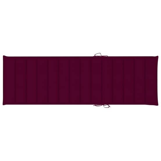 Chaise longue | Transat | Bain de soleil de jardin avec table et coussin Pin imprégné - Image 4
