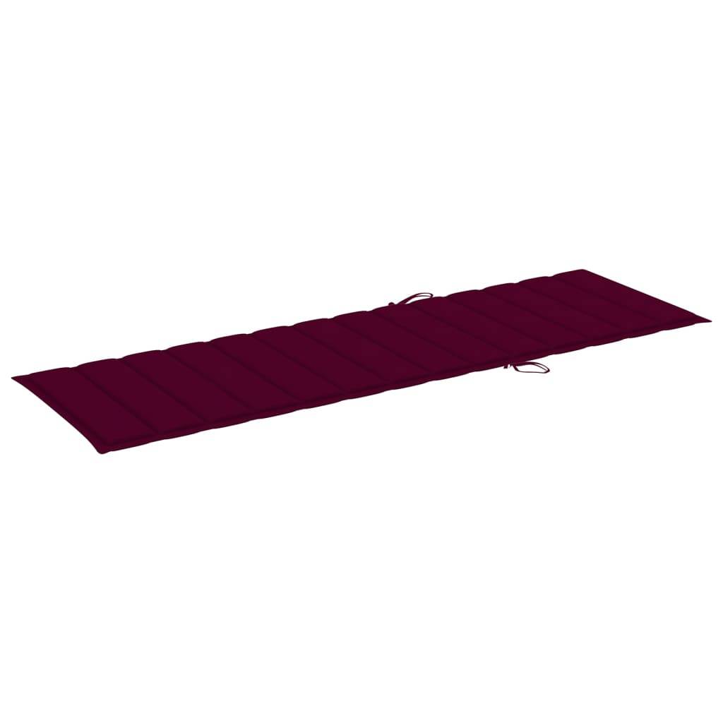 Chaise longue | Transat | Bain de soleil de jardin avec table et coussin Pin imprégné - Image 3