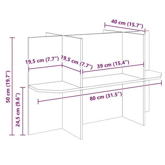 Vidaxl - Base de Terrarium avec étagère Marron 80 x 40 x 50 cm OSB vidaXL 876739 - Image 3
