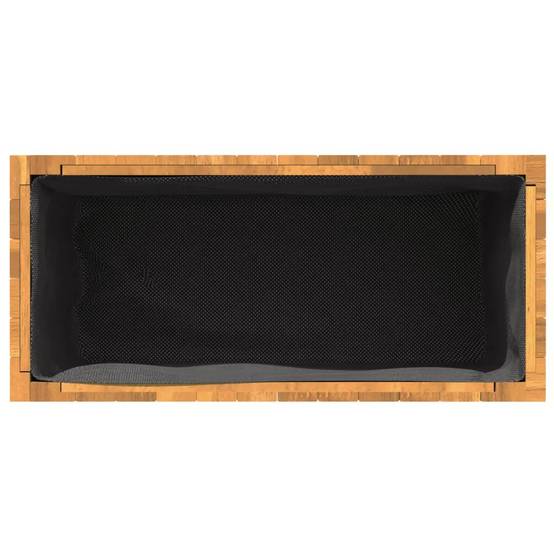 Jardinière bois d'acacia naturel 59 x 27.5 x 35 cm - PANGIVO - Image 8