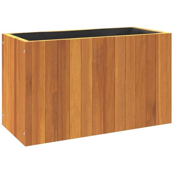 Jardinière bois d'acacia naturel 59 x 27.5 x 35 cm - PANGIVO - Image 7
