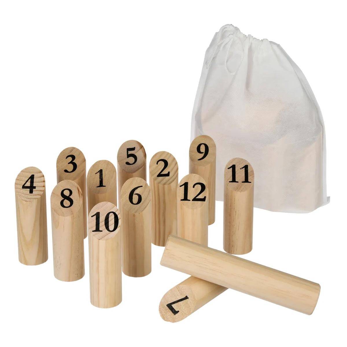 Paris Prix - Jeu de Quilles en Bois "Nordique" 21cm Naturel
