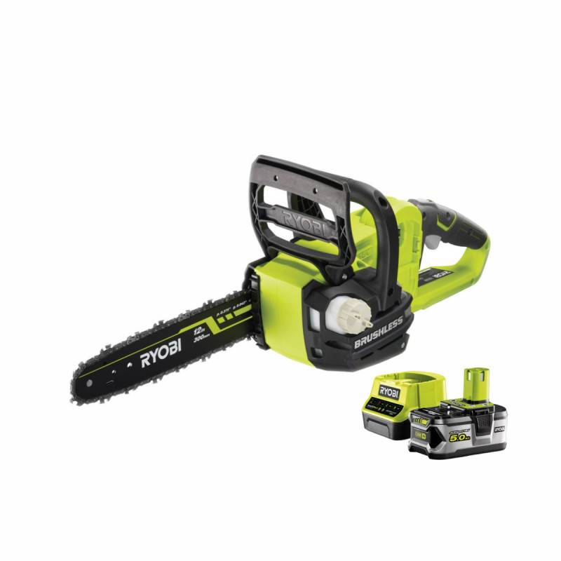 Ryobi - Pack RYOBI tronçonneuse 18V One+ OCS1830 - 1 batterie 5.0Ah - 1 chargeur 2.0Ah RC18120-150 - Image 1