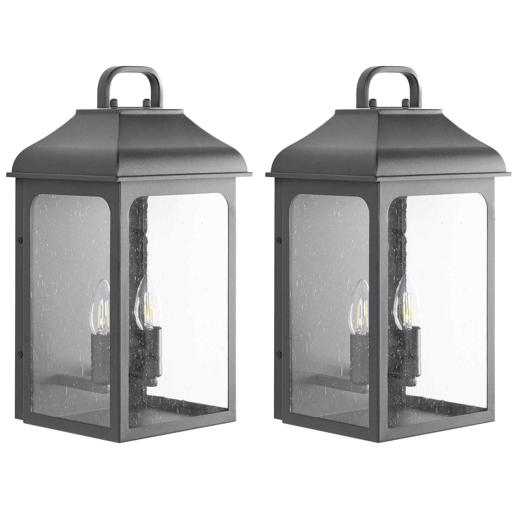 Beliani - Lampe murale pour l'extérieur Aluminium Noir VIDBOL - Beliani - Image 2