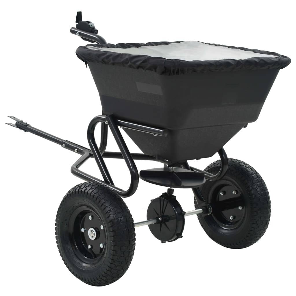 Vidaxl - Distributeur de sel remorqué PVC et acier 125 x 74 x 79 cm 45 L vidaXL 142967 - Image 1