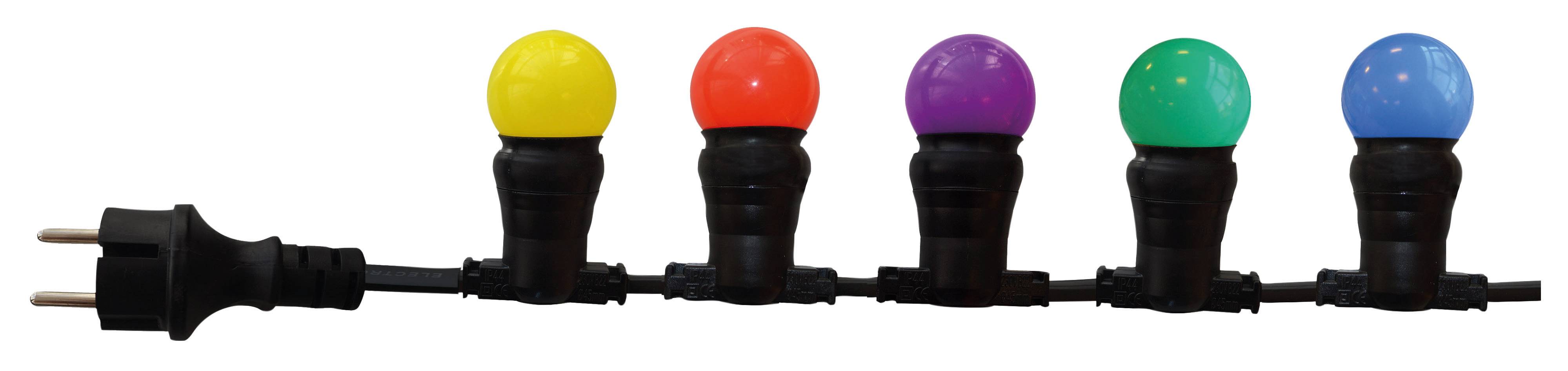 Tibelec - Guirlande extérieure 10 ampoules B22 multicolor 300 Lumens Pro 10m TIBELEC TIBELEC - Image 4
