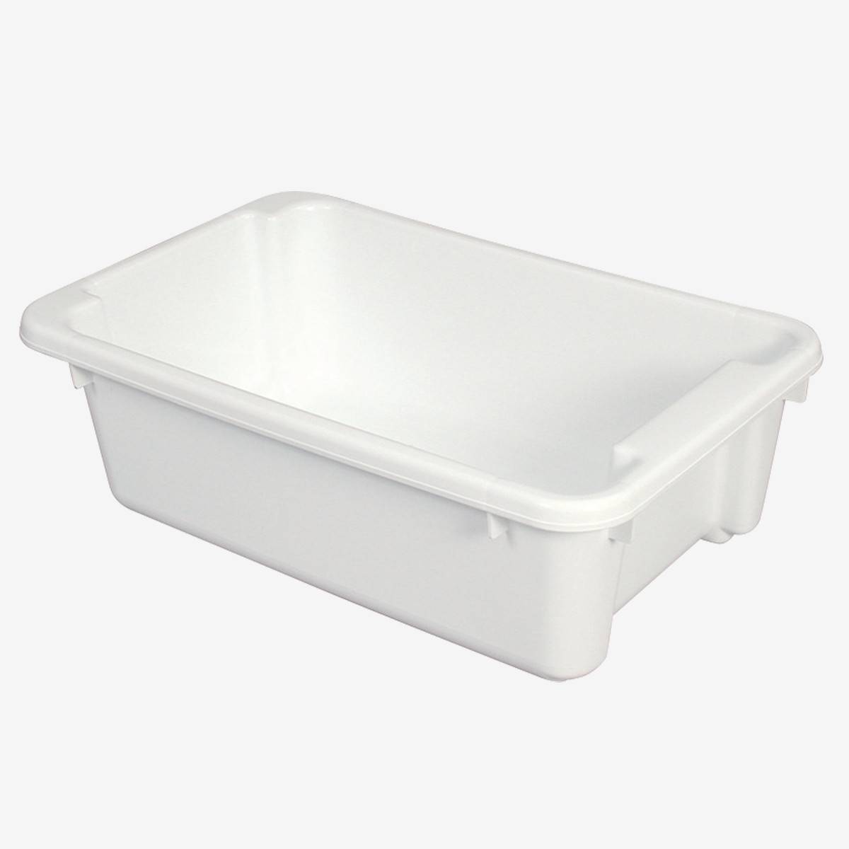 Bac renforcé rectangulaire empilable emboîtable 40 L - blanc - Gilac - Image 1