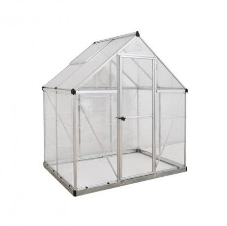 Canopia - Serre de jardin en polycarbonate Hybrid  2,33 m², Couleur Vert, Ancrage au sol Non - Image 3