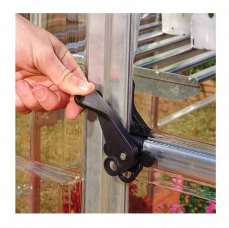 Canopia - Serre de jardin en polycarbonate Hybrid 2,33 m², Couleur Vert, Ancrage au sol Non - Image 5