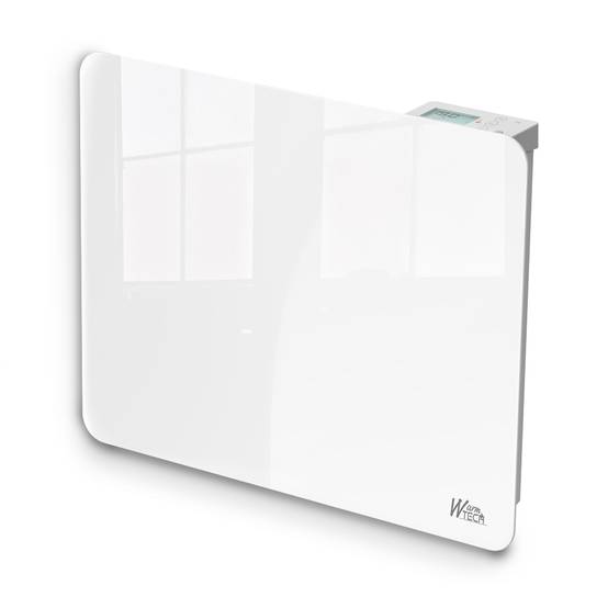 Radiateur inertie céramique avec façade en verre 1000 W - IP24 - NF - Fil pilote 6 ordres - Image 1