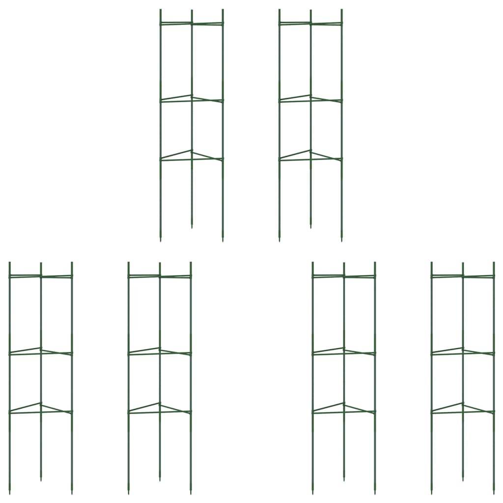 Lot de 6 Cages à Tomates en Acier Support Vertical Ajustable pour Potager et Serre Vert 116 cm – ComfortXL Outdoor Living - Image 2