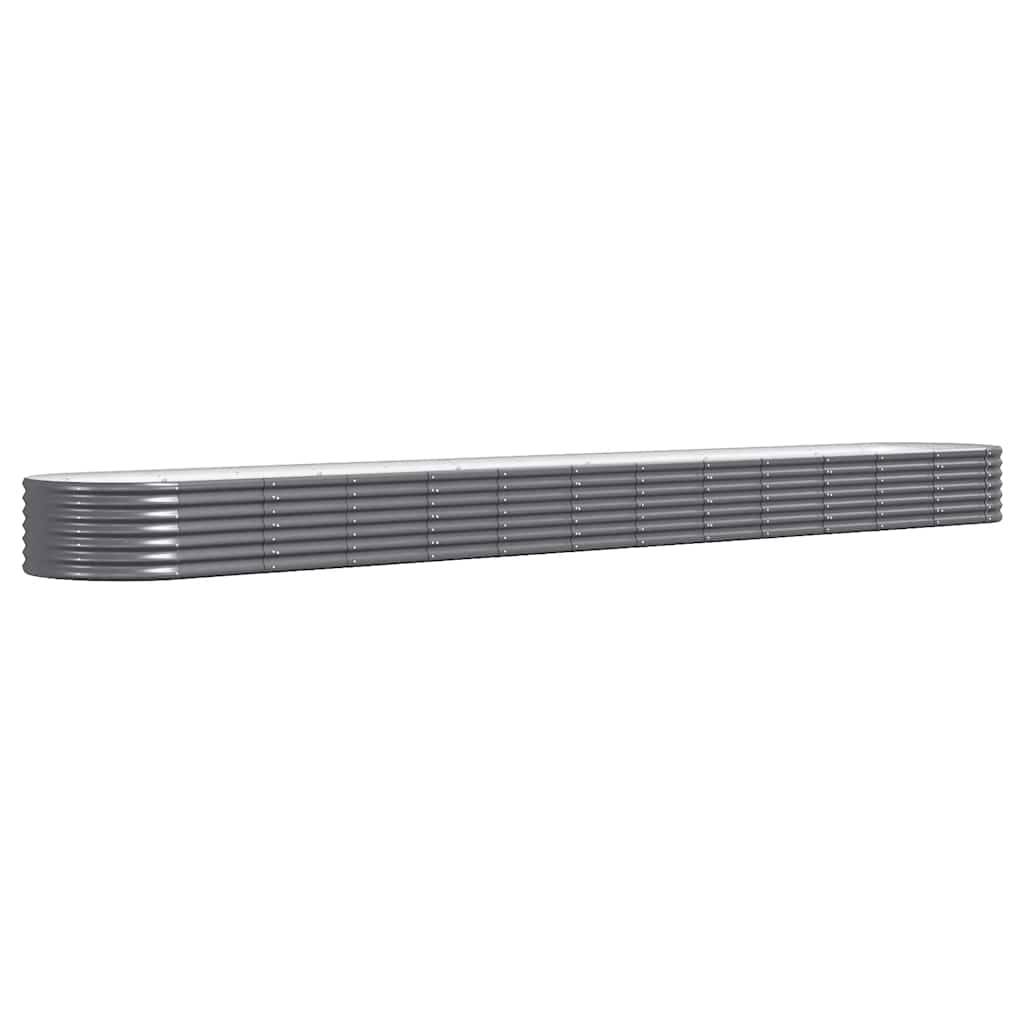 Carré potager ovale acier galvanisé jardin Anthracite 512x80x36 cm – ComfortXL Outdoor Living - Image 2