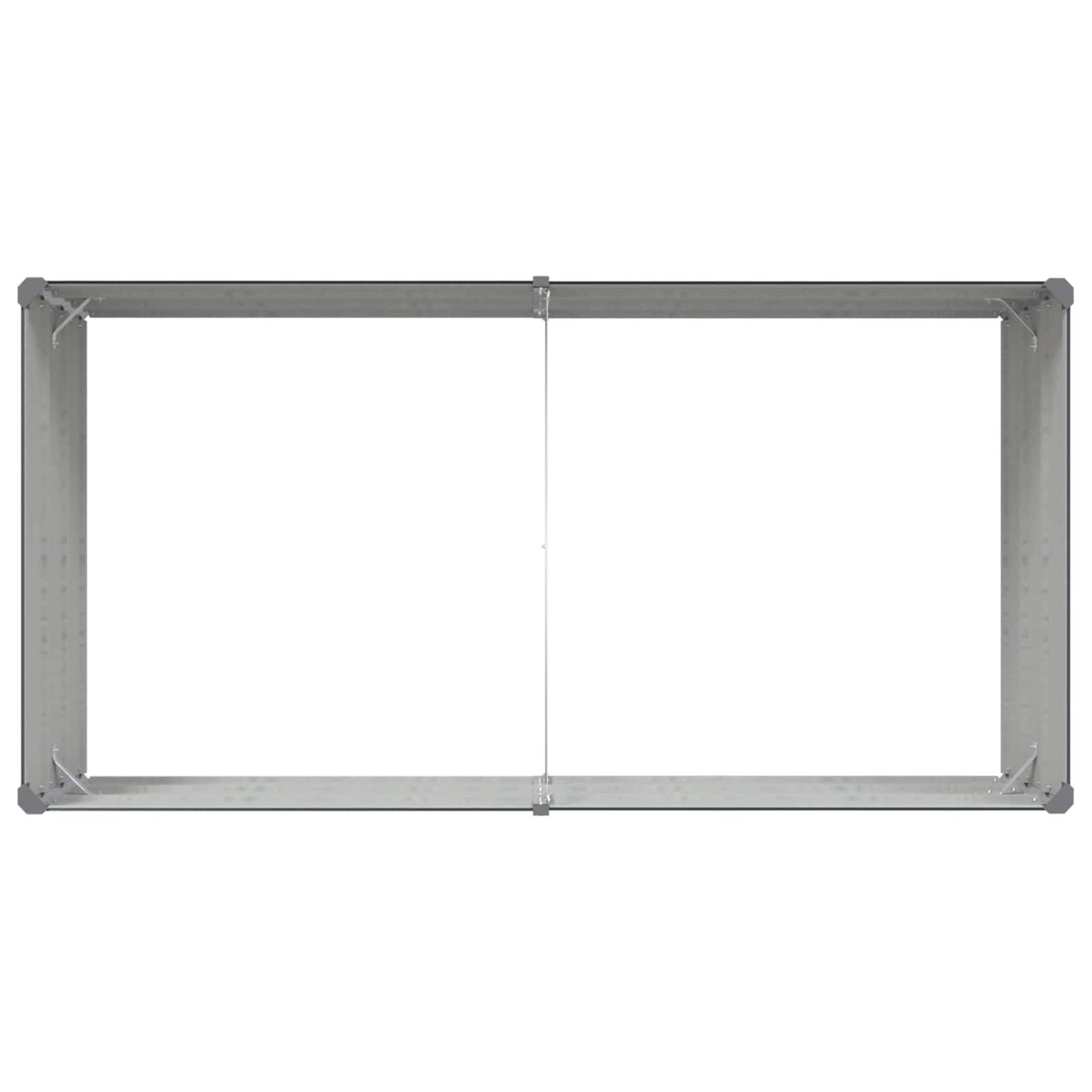 Jardinière acier galvanisé anthracite 195 x 100 x 45 cm - PANGIVO - Image 7
