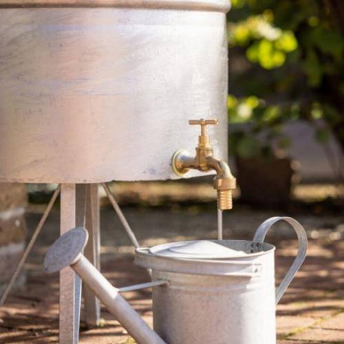 Esschert Design - Récupérateur d'eau de pluie sur pied en zinc 95L - Image 5