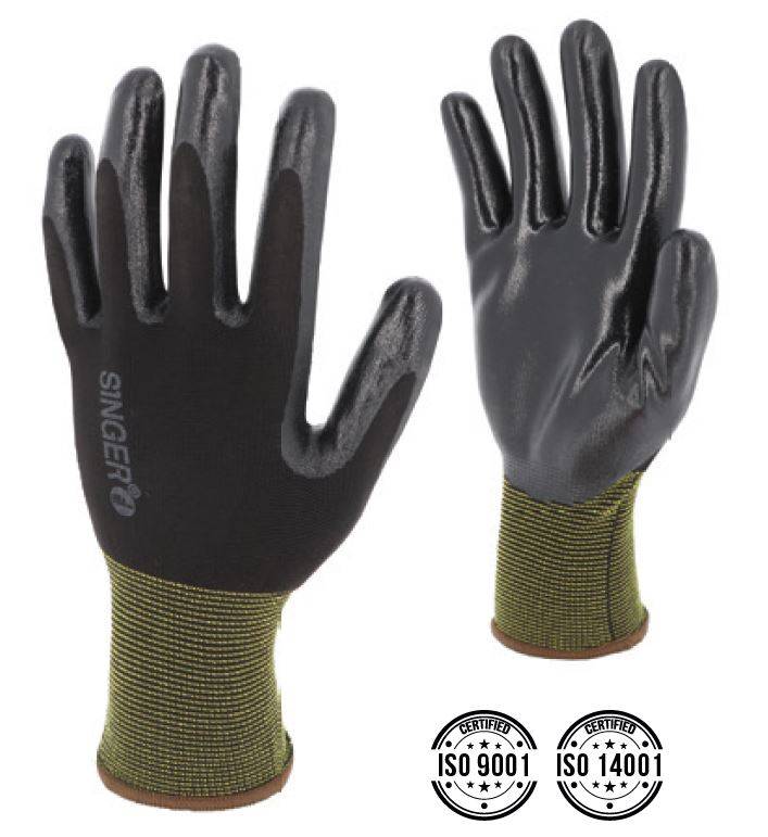 Gant polyamide Jauge 13 END Nitrile Noir SINGER - T.10 - NYM313NIB10 - Image 2