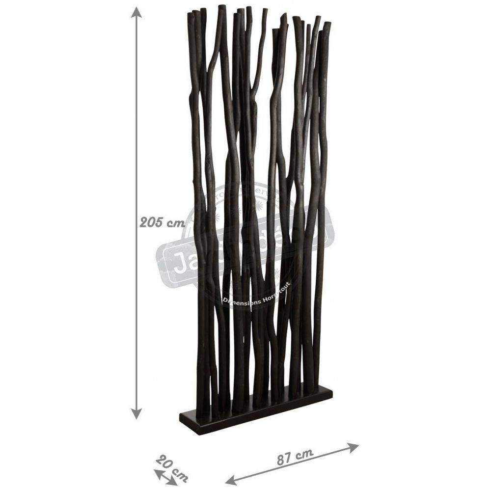 Aubry Gaspard - Socle avec 19 tiges de bois Noir - Image 2