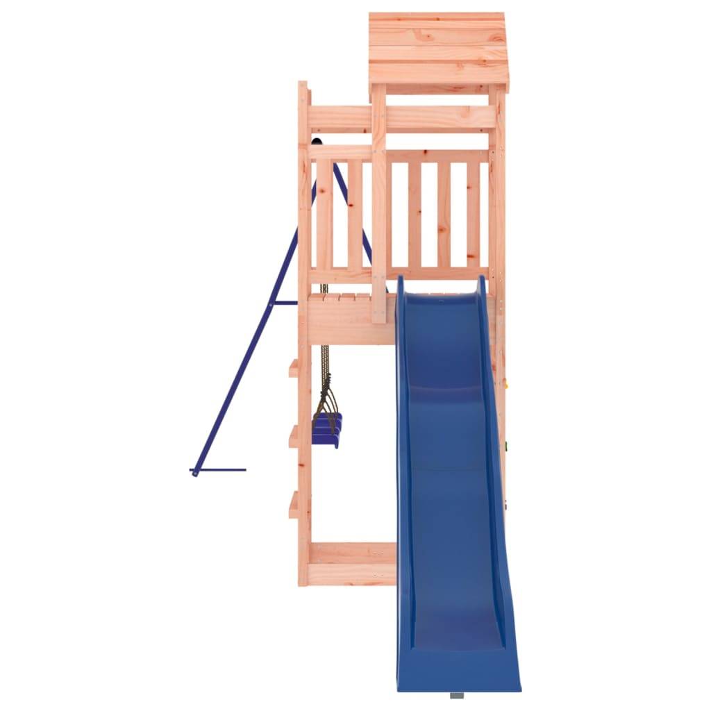 Helloshop26 - Aire de jeux d'extérieur balançoires toboggan portiques robuste jeux jardin 492 x 185 x 239 cm bois massif de douglas - Image 4