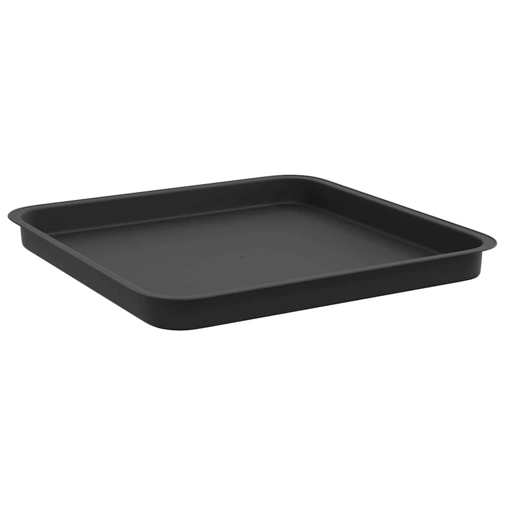 ComfortXL - Lot de 6 pots carrés plastique terrasse balcon drainage intégré 43x43x33,5cm noir - ComfortXL Outdoor Living - Image 7