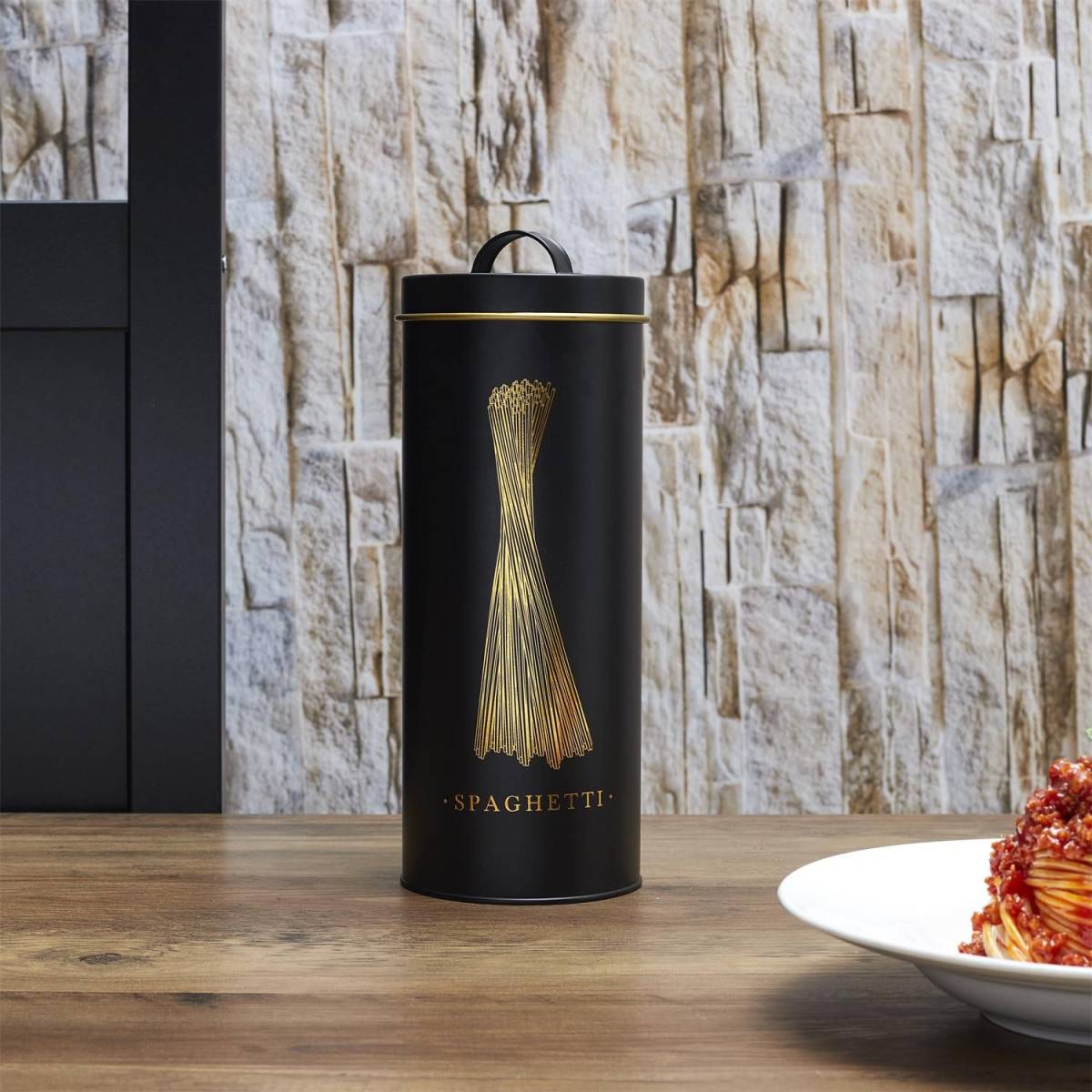 Cook Concept - Boîte à Spaghetti en Métal "Lounge" 31cm Noir - Image 3