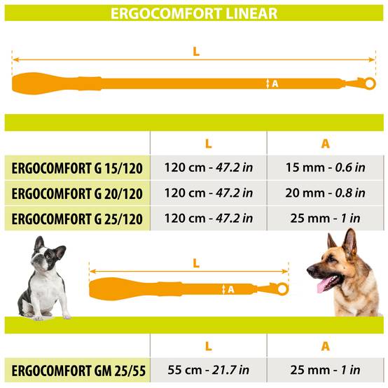 Ferplast - Ferplast Laisse pour chien en nylon ERGOCOMFORT G15/120, Poignée ergonomique, Rembourrage doux, Longueur 120 cm x 2 cm, Argent - Image 2