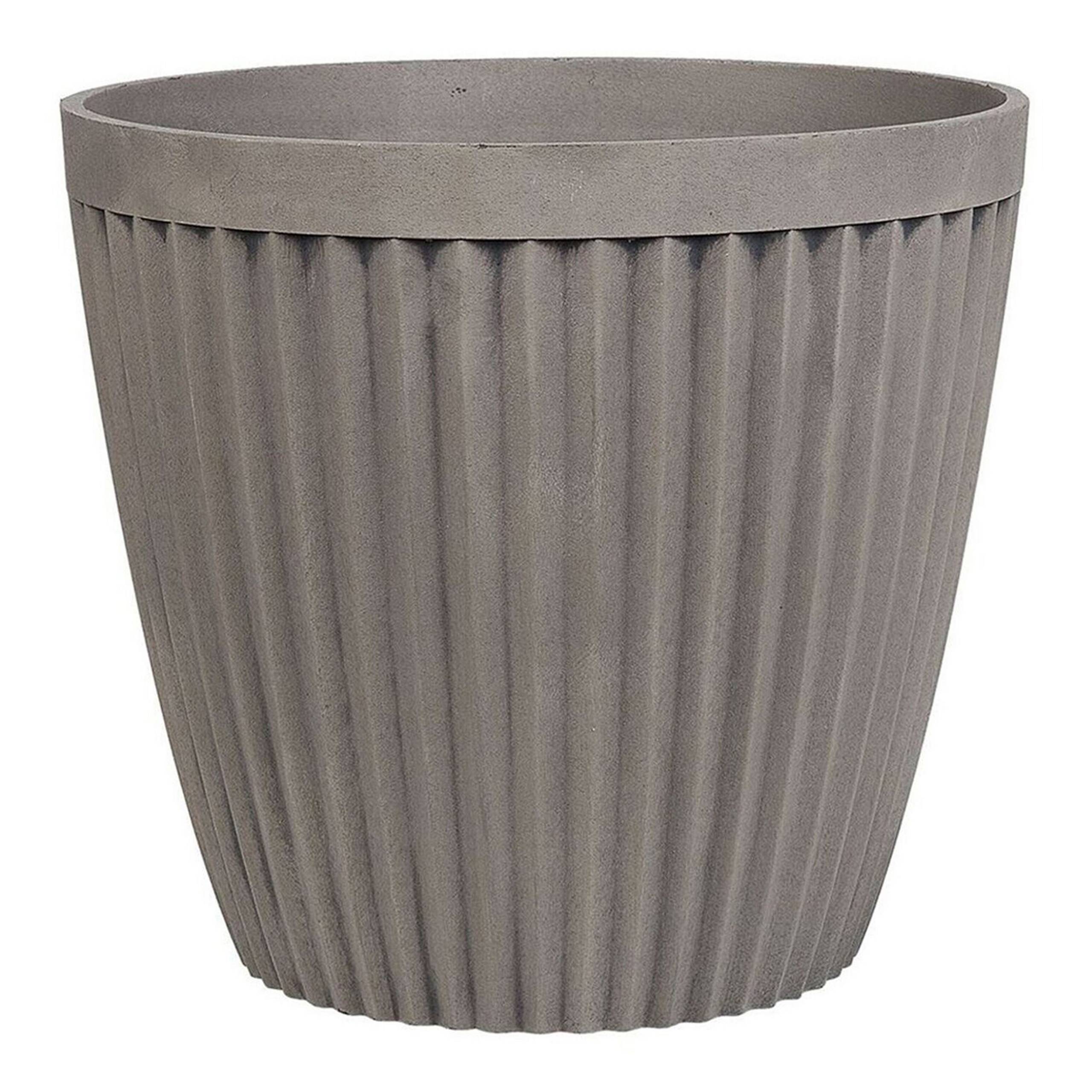 Beliani - Cache-pot d'extérieur Fibre d'argile Taupe POKA - Beliani - Image 4
