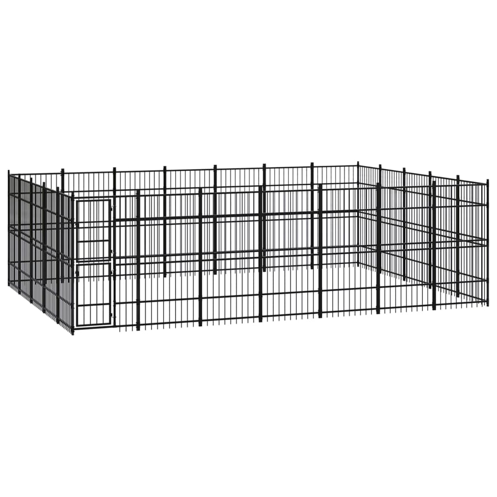 Vidaxl - Chenil D'Extérieur Pour Chiens Acier 32,26 M² - vidaXL - Image 2