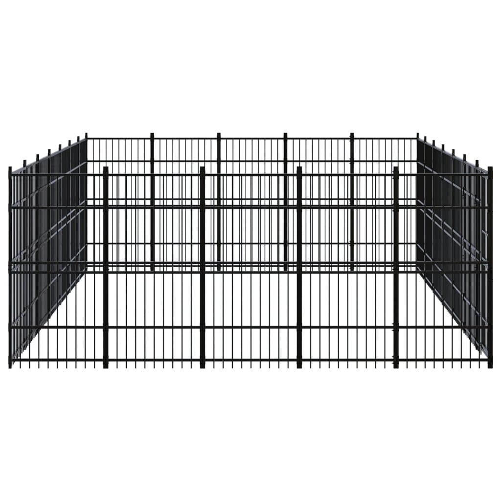 Vidaxl - Chenil D'Extérieur Pour Chiens Acier 32,26 M² - vidaXL - Image 3