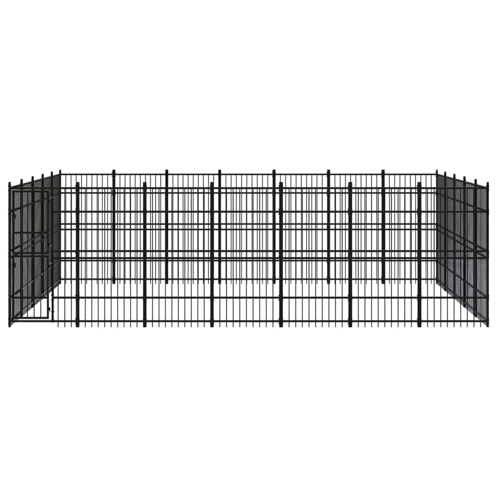 Vidaxl - Chenil D'Extérieur Pour Chiens Acier 32,26 M² - vidaXL - Image 1