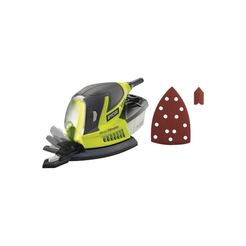Ryobi - Pack RYOBI Ponceuse triangulaire - 100W - RPS100-GA20 - 40 abrasifs - SPS20A - Image 1