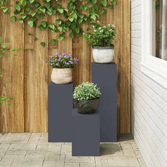 Support plante Prolenta Anthracite 24 X 24 X 75 cm - P95067A - Image 4