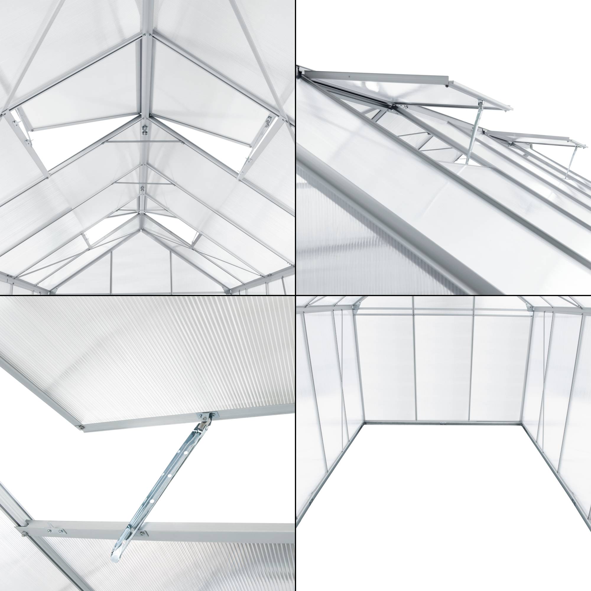 [en.casa] - Serre de jardin Oisterwijk à porte coulissante en polycarbonate 7,03 m² [en.casa] - Image 6