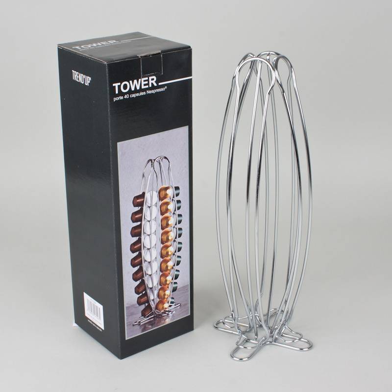 Porte capsules Tower pour 40 capsules Nespresso - Image 3