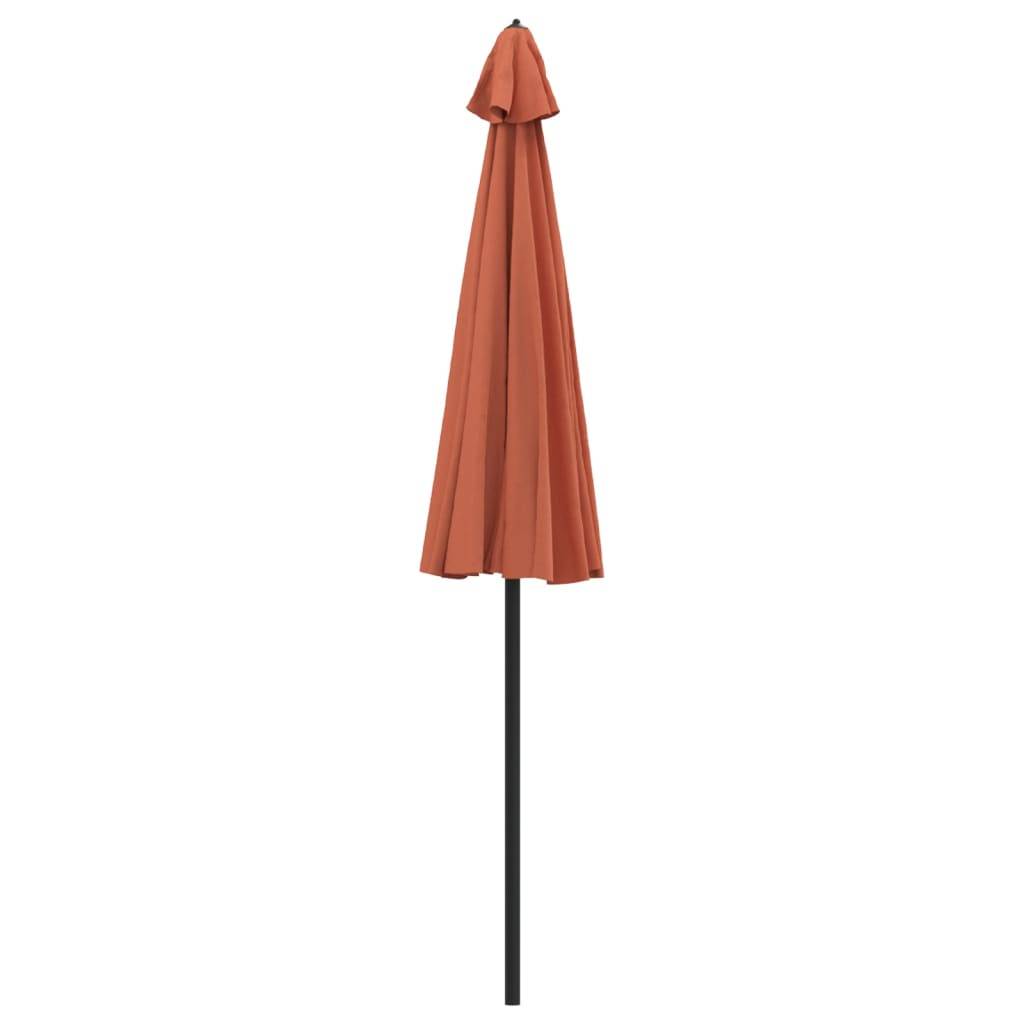 Helloshop26 - Parasol d'extérieur et mât avec aluminium 270 cm terre cuite - Image 3