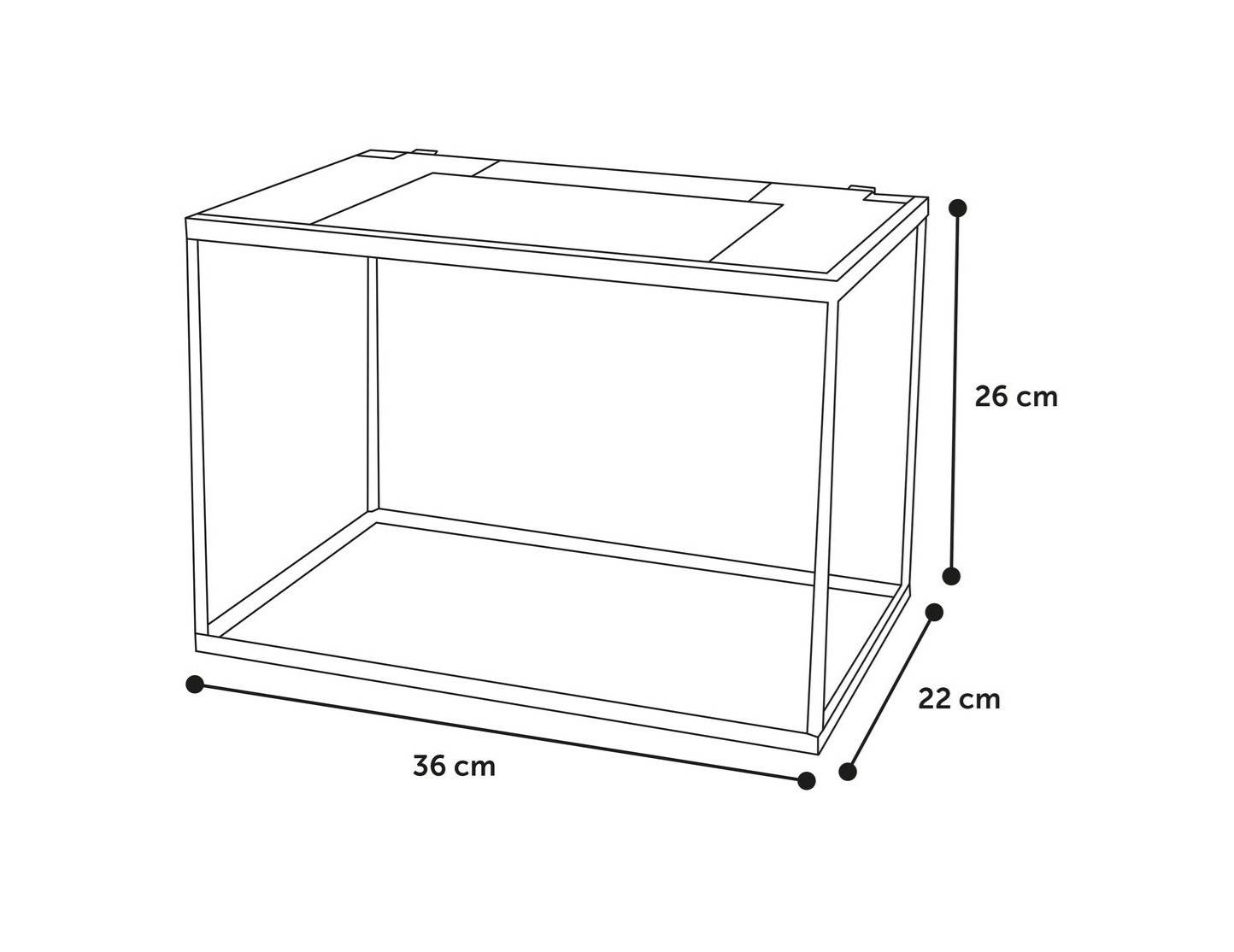 Kit Aquarium rectangulaire 16L avec filtre, gravier et épuisette - Image 5