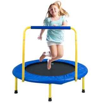 VEVOR Trampoline enfants 92 cm, pliable. Poignée mousse, pour 3 ans et plus.
