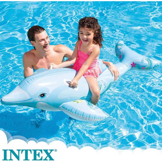 Intex - Dauphin gonflable à chevaucher - 175 x 66 cm - Intex - Image 2