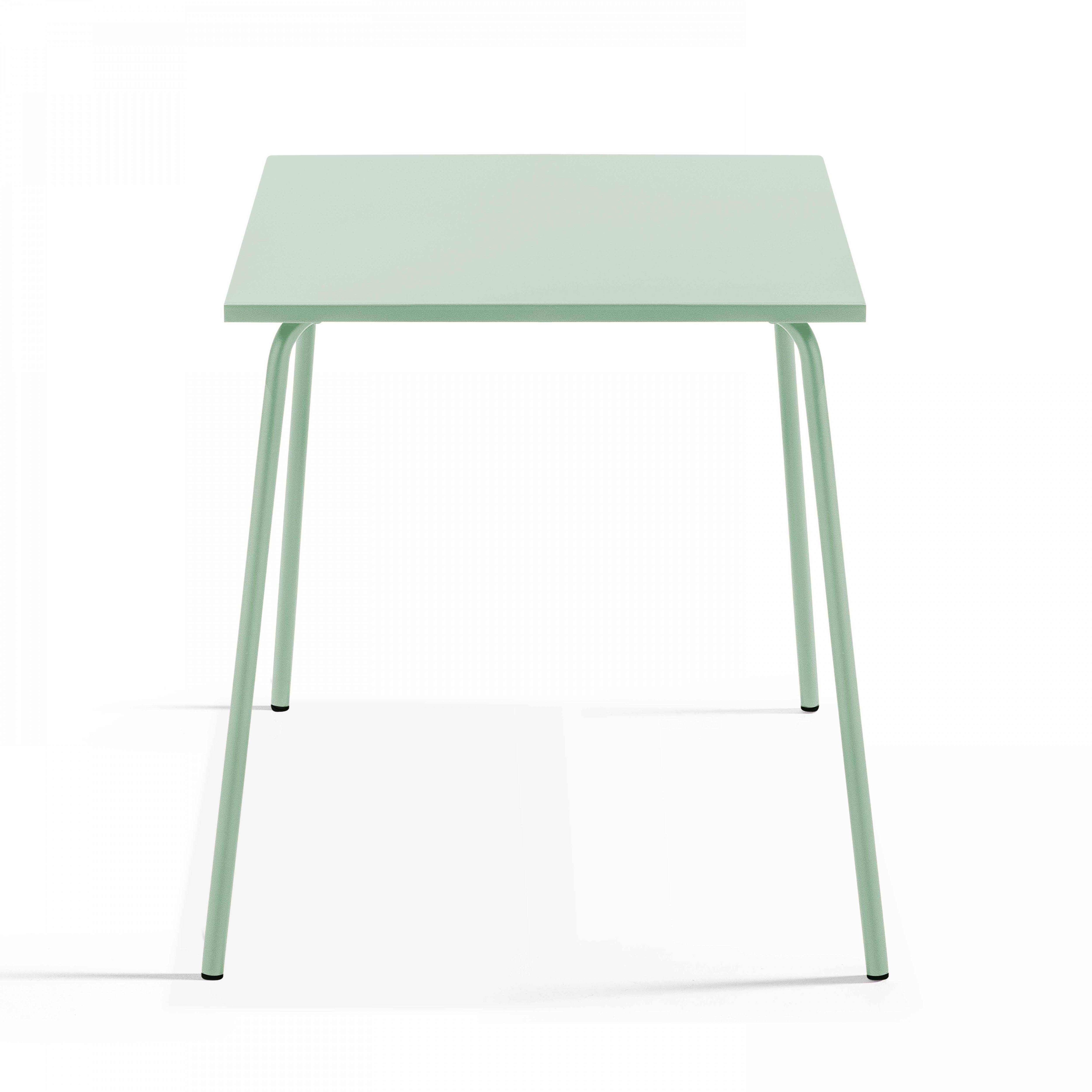 Oviala - Ensemble table de jardin carrée et 2 chaises bistrot vert sauge Palavas - Oviala - Image 3