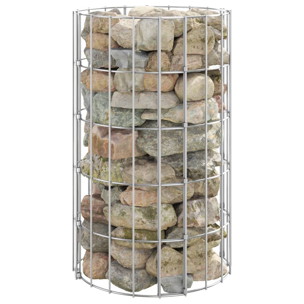 PANGIVO - Poteau à gabion circulaire acier galvanisé Ø30 x 50 cm - PANGIVO - Image 1